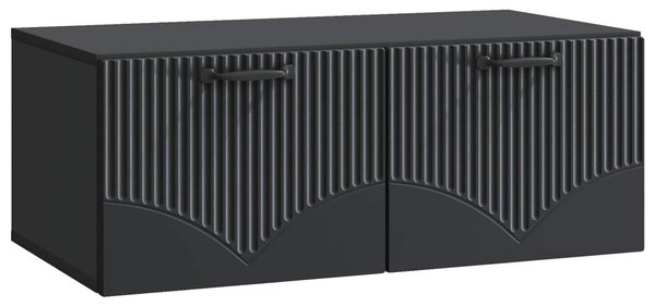 Fali TV szekrény Fekete 78,5 x 41 x 30 cm Szerelt Fa