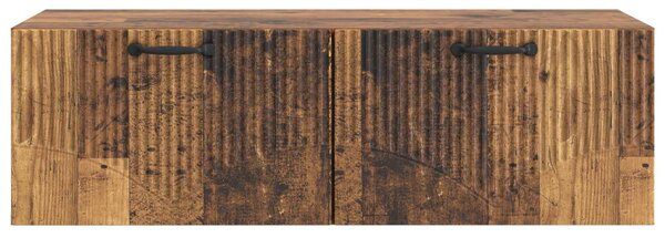 Fali TV szekrény Antik Fa 98 x 41 x 30 cm Szerelt Fa