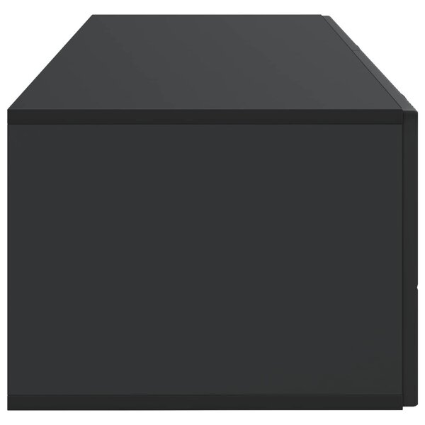 Fali TV szekrény Fekete 98 x 41 x 30 cm Szerelt Fa
