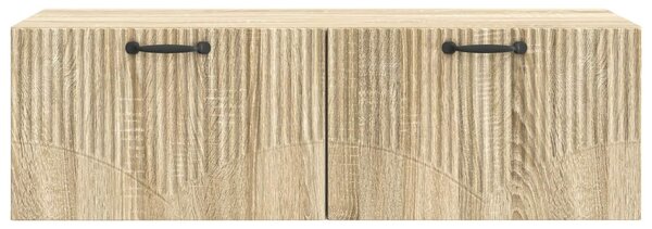 Fali TV szekrény Sonoma Tölgy 98 x 41 x 30 cm Szerelt Fa