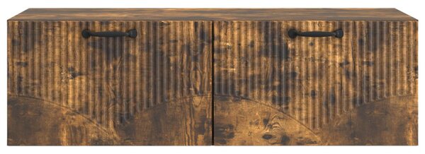 Fali TV szekrény Füstös Tölgy 98 x 41 x 30 cm Szerelt Fa