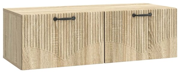 Fali TV szekrény Sonoma Tölgy 98 x 41 x 30 cm Szerelt Fa