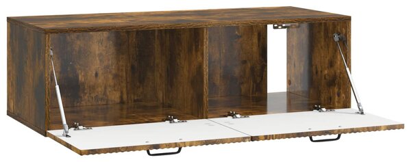 Fali TV szekrény Füstös Tölgy 98 x 41 x 30 cm Szerelt Fa