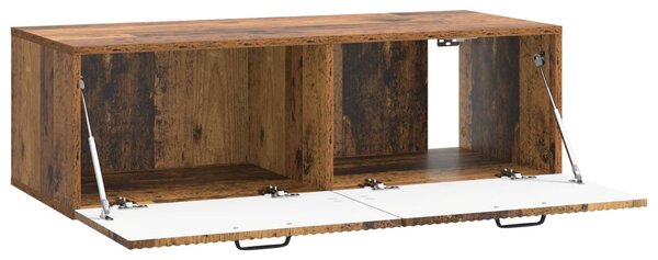 Fali TV szekrény Antik Fa 98 x 41 x 30 cm Szerelt Fa