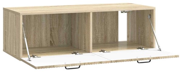 Fali TV szekrény Sonoma Tölgy 98 x 41 x 30 cm Szerelt Fa
