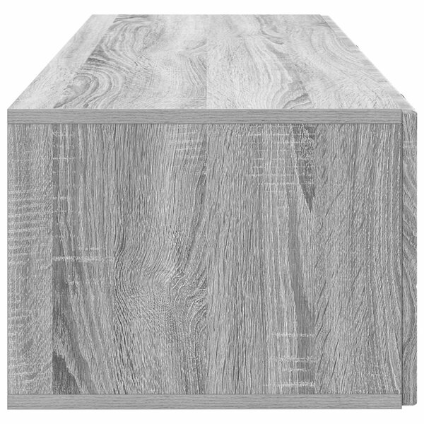 Fali TV szekrény Szürke Sonoma 98 x 41 x 30 cm Szerelt Fa
