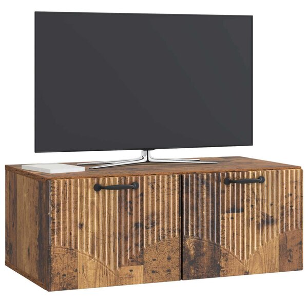 Fali TV szekrény Antik Fa 78,5 x 41 x 30 cm Szerelt Fa