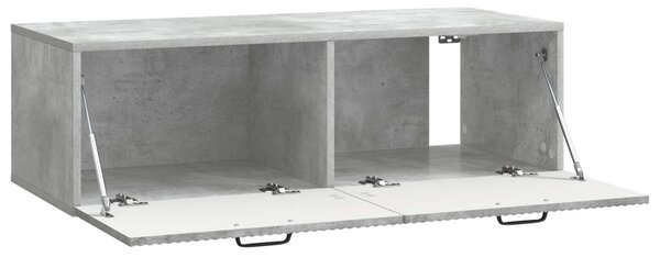 Fali TV szekrény Betonszürke 98 x 41 x 30 cm Szerelt Fa