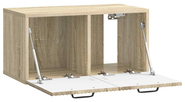 Fali TV szekrény Sonoma Tölgy 59,5 x 31 x 30 cm Szerelt Fa