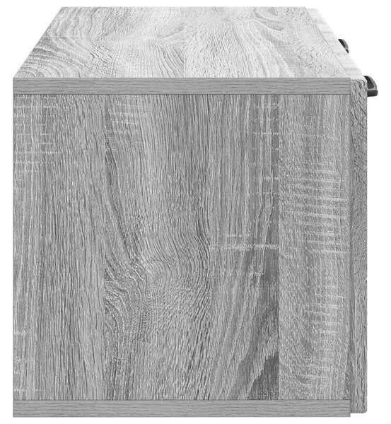 Fali TV szekrény Szürke Sonoma 59,5 x 31 x 30 cm Szerelt Fa