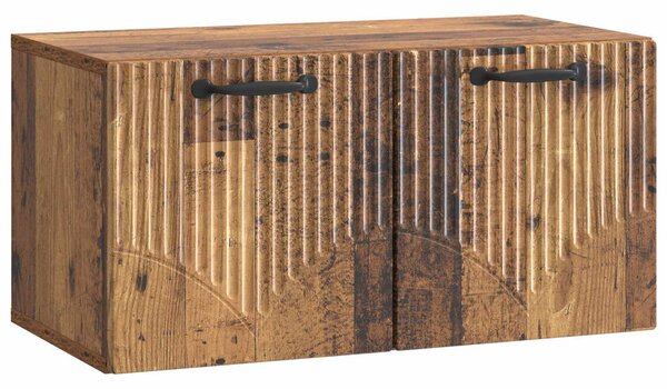 Fali TV szekrény Antik Fa 59,5 x 31 x 30 cm Szerelt Fa