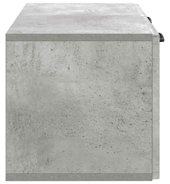 Fali TV szekrény Betonszürke 59,5 x 31 x 30 cm Szerelt Fa