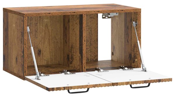 Fali TV szekrény Antik Fa 59,5 x 31 x 30 cm Szerelt Fa