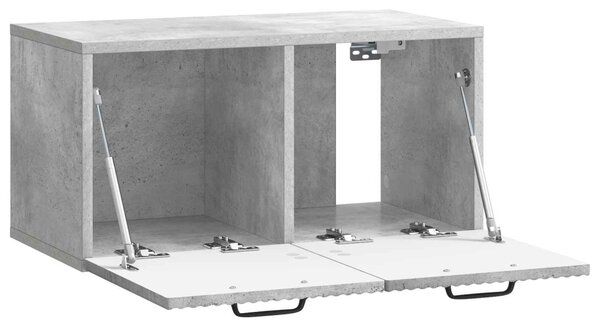 Fali TV szekrény Betonszürke 59,5 x 31 x 30 cm Szerelt Fa