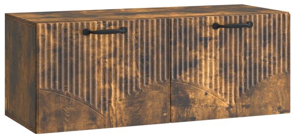 Fali TV szekrény Füstös Tölgy 78,5 x 31 x 30 cm Szerelt Fa