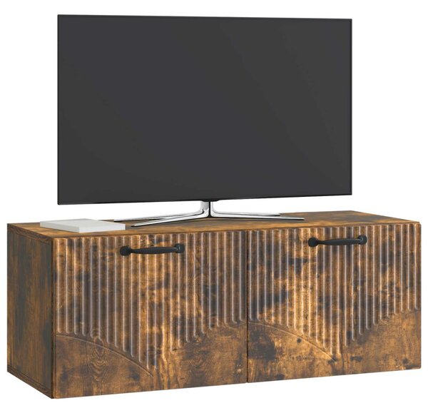 Fali TV szekrény Füstös Tölgy 78,5 x 31 x 30 cm Szerelt Fa