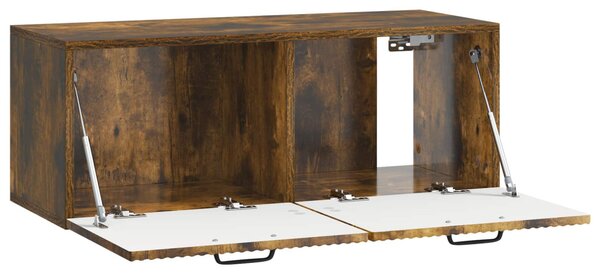 Fali TV szekrény Füstös Tölgy 78,5 x 31 x 30 cm Szerelt Fa