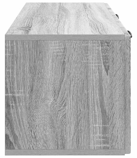 Fali TV szekrény Szürke Sonoma 78,5 x 31 x 30 cm Szerelt Fa