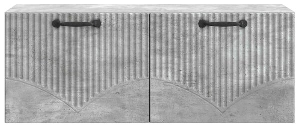 Fali TV szekrény Betonszürke 78,5 x 31 x 30 cm Szerelt Fa