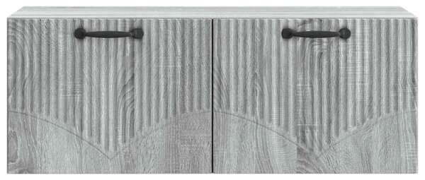 Fali TV szekrény Szürke Sonoma 78,5 x 31 x 30 cm Szerelt Fa