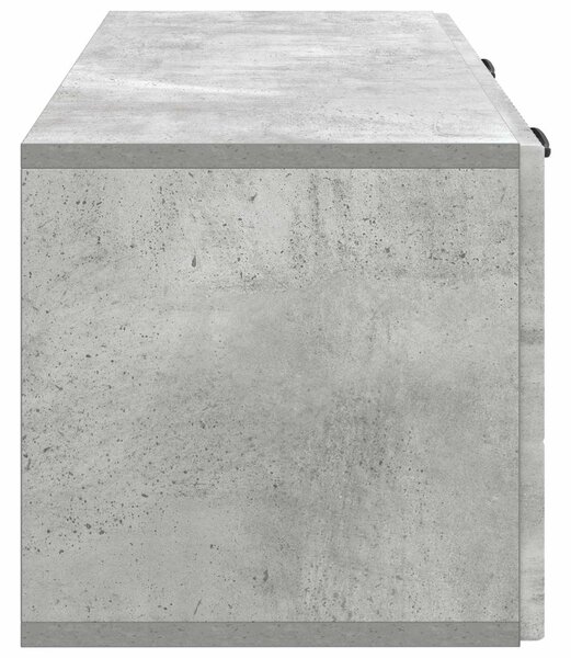 Fali TV szekrény Betonszürke 78,5 x 31 x 30 cm Szerelt Fa