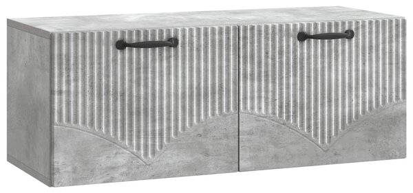 Fali TV szekrény Betonszürke 78,5 x 31 x 30 cm Szerelt Fa