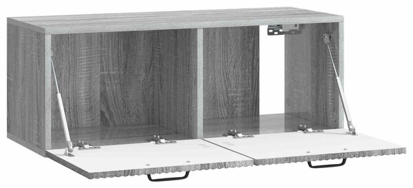 Fali TV szekrény Szürke Sonoma 78,5 x 31 x 30 cm Szerelt Fa