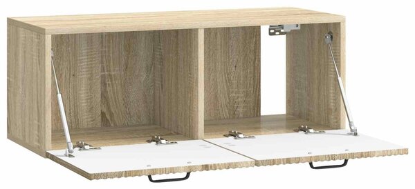 Fali TV szekrény Sonoma Tölgy 78,5 x 31 x 30 cm Szerelt Fa