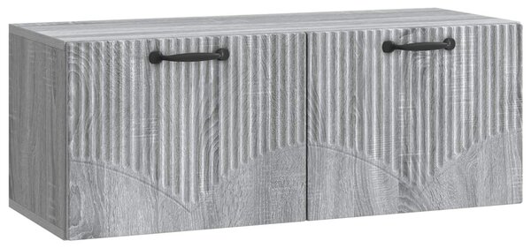 Fali TV szekrény Szürke Sonoma 78,5 x 31 x 30 cm Szerelt Fa