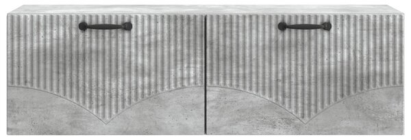 Fali TV szekrény Betonszürke 98 x 31 x 30 cm Szerelt Fa