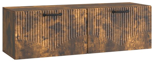 Fali TV szekrény Füstös Tölgy 98 x 31 x 30 cm Szerelt Fa