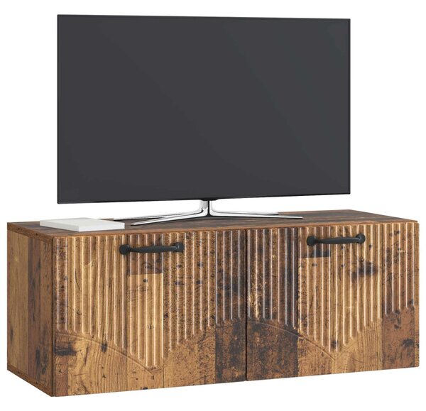 Fali TV szekrény Antik Fa 78,5 x 31 x 30 cm Szerelt Fa