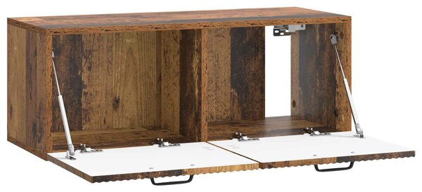 Fali TV szekrény Antik Fa 78,5 x 31 x 30 cm Szerelt Fa