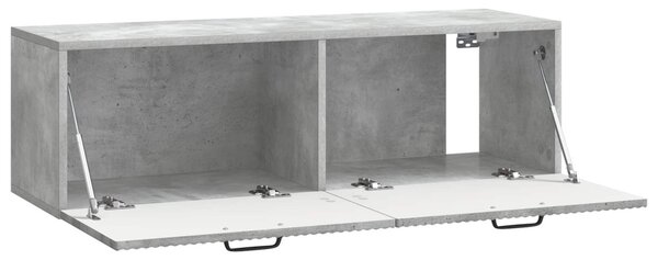Fali TV szekrény Betonszürke 98 x 31 x 30 cm Szerelt Fa