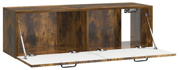 Fali TV szekrény Füstös Tölgy 98 x 31 x 30 cm Szerelt Fa
