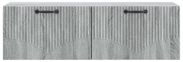 Fali TV szekrény Szürke Sonoma 98 x 31 x 30 cm Szerelt Fa
