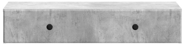 Fali oldaltábla Betonszürke 87,5 x 34,5 x 17 cm Szerelt Fa