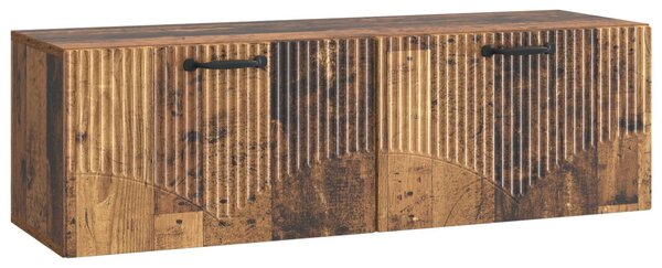 Fali TV szekrény Antik Fa 98 x 31 x 30 cm Szerelt Fa