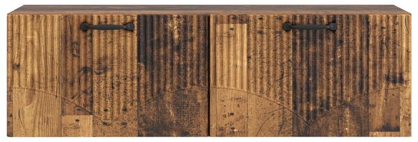 Fali TV szekrény Antik Fa 98 x 31 x 30 cm Szerelt Fa