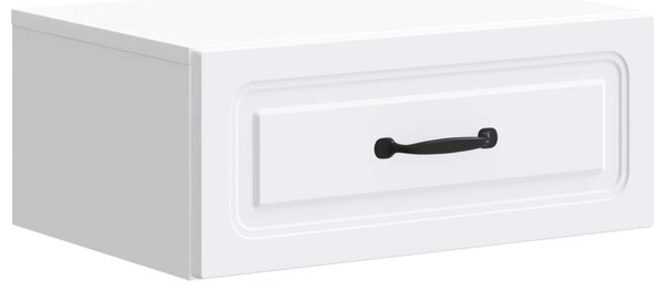 Fali éjjeli szekrény 2 pcs Fehér 49 x 34,5 x 20 cm Szerelt Fa