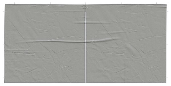 Parti sátor oldalfal 2 pcs Világosszürke 400 x 195 cm