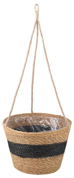 Tengeri fű növénytartók 3 pcs Természetes és Fekete Ø26 x 19 cm