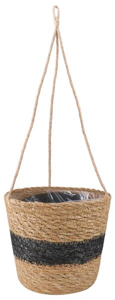 Tengeri fű növénytartók 3 pcs Természetes és Fekete Ø26 x 19 cm