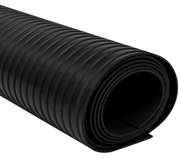 Padló Szőnyeg Fekete 1 x 2 m Gumi