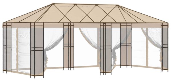 Pavilon váz pavilon anyag nélkül 6 x 3 m Fekete Acél