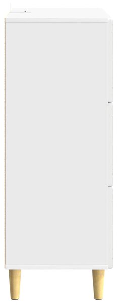Fiókos szekrény Magasfényű Fehér 66 x 34,5 x 90 cm Szerelt Fa