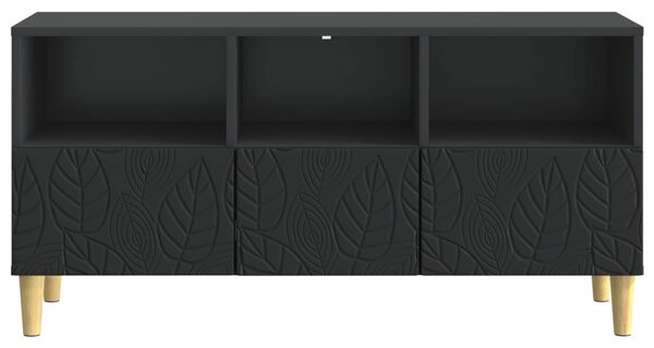 TV szekrény 102 x 34,5 x 50 cm Fekete Szerelt Fa