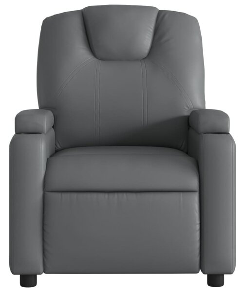 Szürke műbőr relaxfotel
