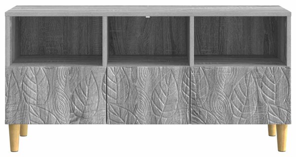TV szekrény 102 x 34,5 x 50 cm Szürke Sonoma Szerelt Fa