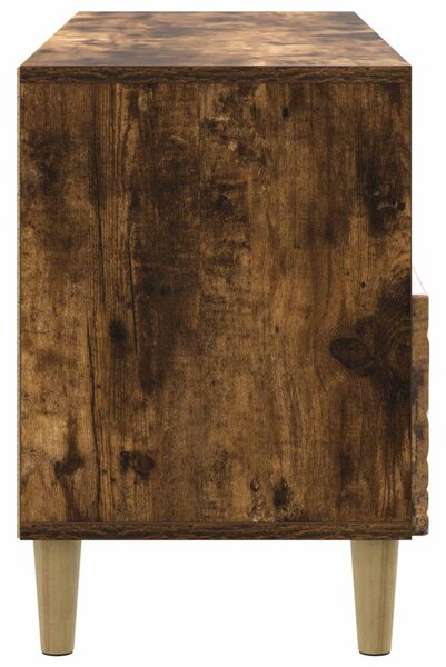 TV szekrény 102 x 34,5 x 50 cm Füstös Tölgy Szerelt Fa